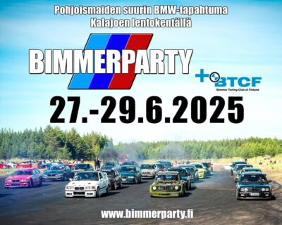 Kesää kohti mennään ja nostetaas kesän kovin tapahtuma muistin virkistykseksi eli alla suora lainausbimmerparty_official sivulta.

Nyt se on virallista! Bimmerparty -tapahtuma järjestetään Kalajoella tuttuun tapaan myös tulevana kesänä, 27.-29.6.2025 ! 😍 Tästä alkaa obimmerparty 

Tapahtumainfot löydät: www.BIMMERPARTY.fi 🤝

bimmerparty2025 🔥
btcf_ry 🚗
kalajoki 🌞
kesä2025 😎

btcf_ry 🤝