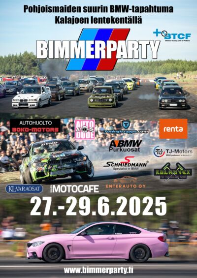 Kesä jo kovasti aluillaan, ja enää alle muutama kuukausi kesän parhaaseen ja odotetuimpaan tapahtumaan Kalajoella! 😍Bimmerparty järjestetään tutussa paikassa Kalajoen lentokentällä 27-29.6.2025 ! 🤩

Täydelliset tapahtumainfot löydät: www.BIMMERPARTY.fi 🤝

bimmerparty2025 🔥
btcf_ry 🚗
kalajoki 🌞
kesä2025 😎